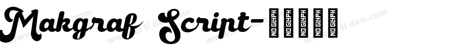 Makgraf Script字体转换